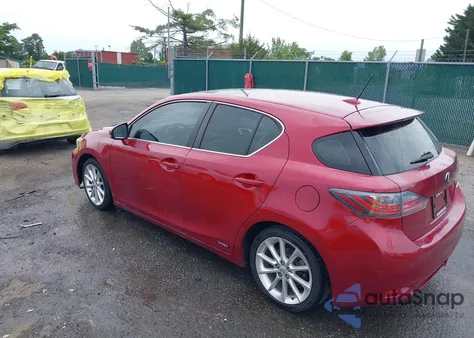 2012 Lexus Ct 200H Premium z USA, uszkodzony, nr VIN JTHKD5BH7C2095094